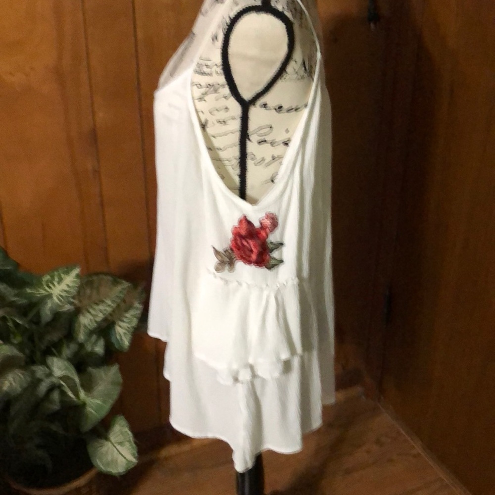Nu Label Cold Shoulder Crinkle Blouse View 2